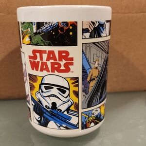 Star Wars Comic Mug - White with Red and Blue Accents